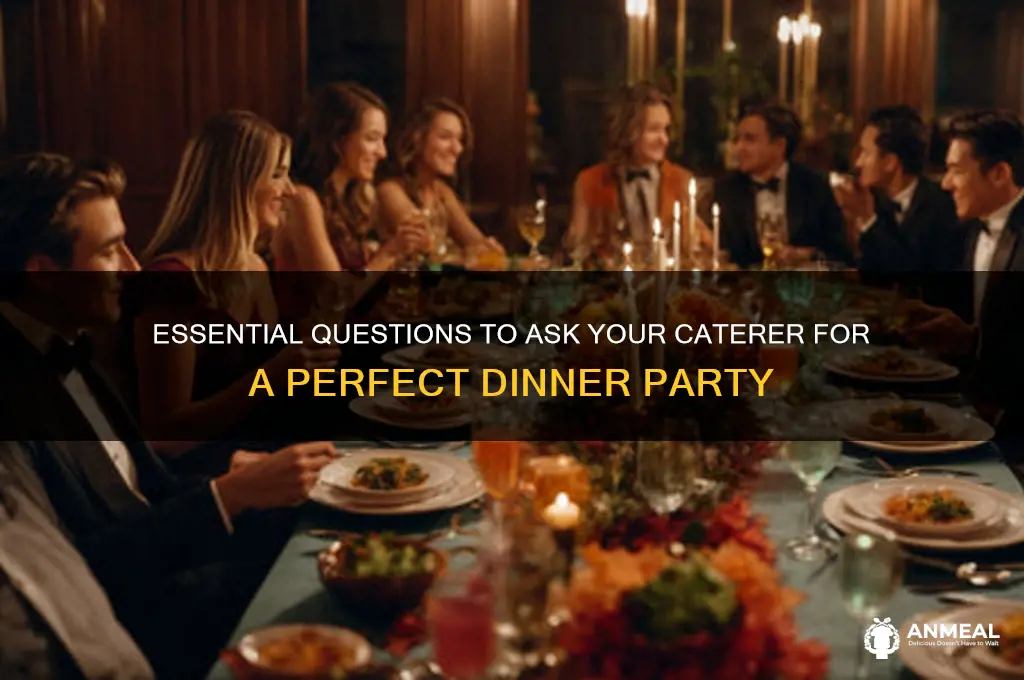 what to ask a caterer for dinner