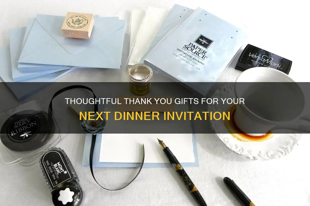 what to bring as a thank you for dinner invitation