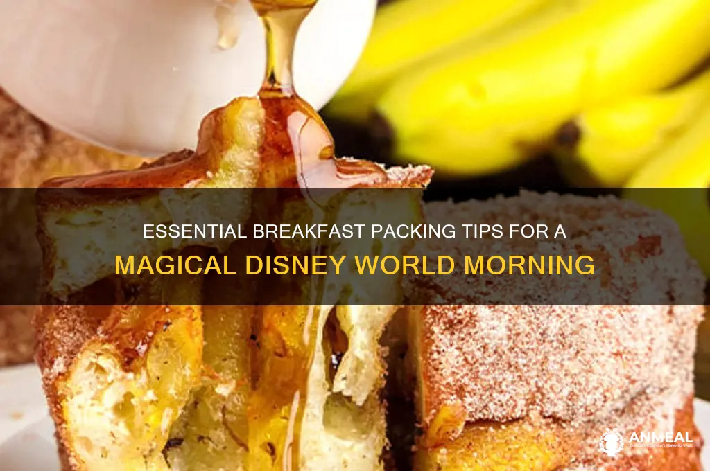 what to bring for breakfast at disney world