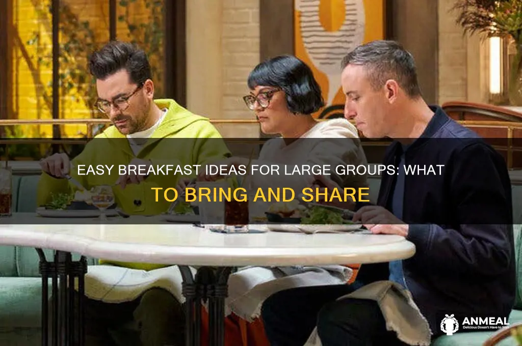 what to bring for breakfast large groups