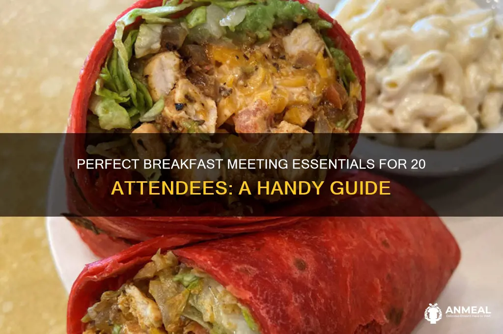 what to bring for breakfast meeting for 20