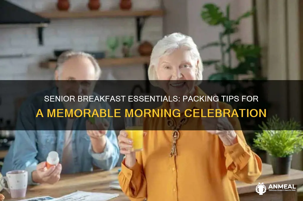 what to bring for senior breakfast