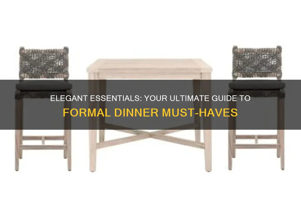what to bring to a formal dinner