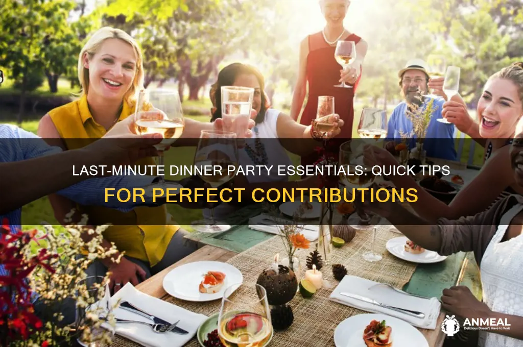 what to bring to a last minute dinner party