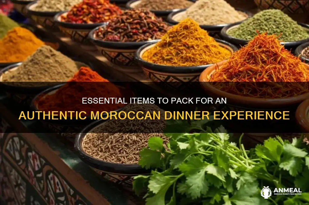 what to bring to a moroccan dinner