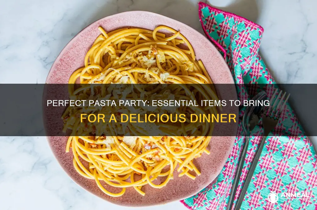 what to bring to a pasta dinner