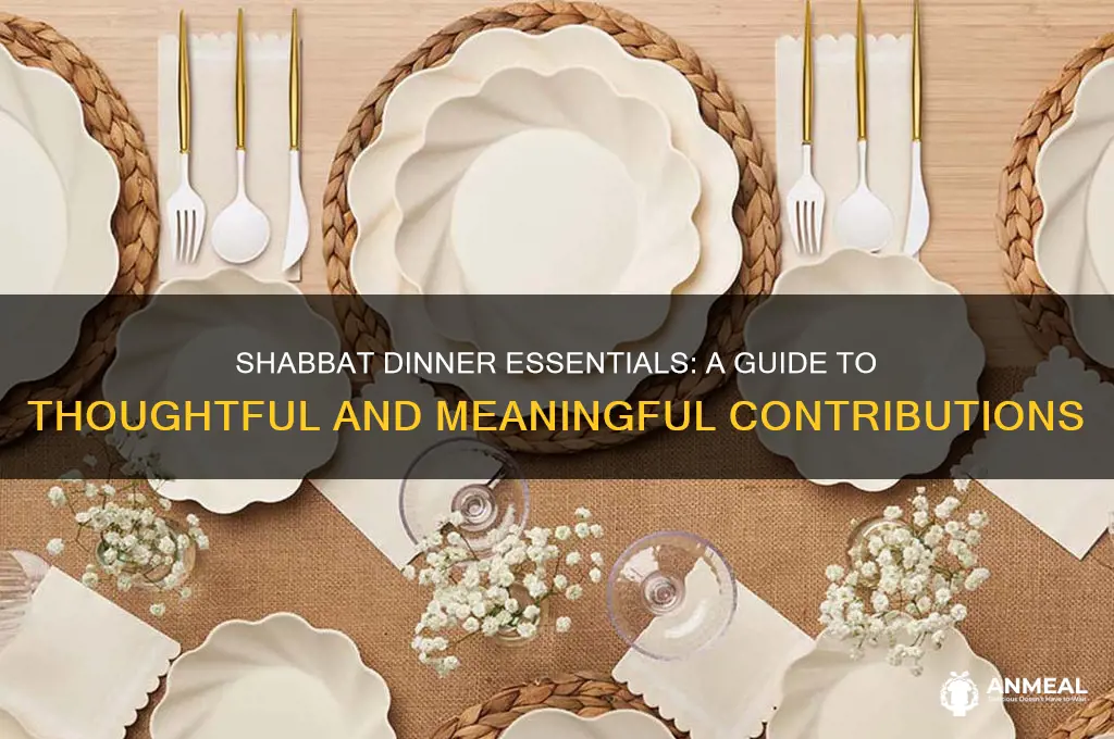 what to bring to a shabbat dinner