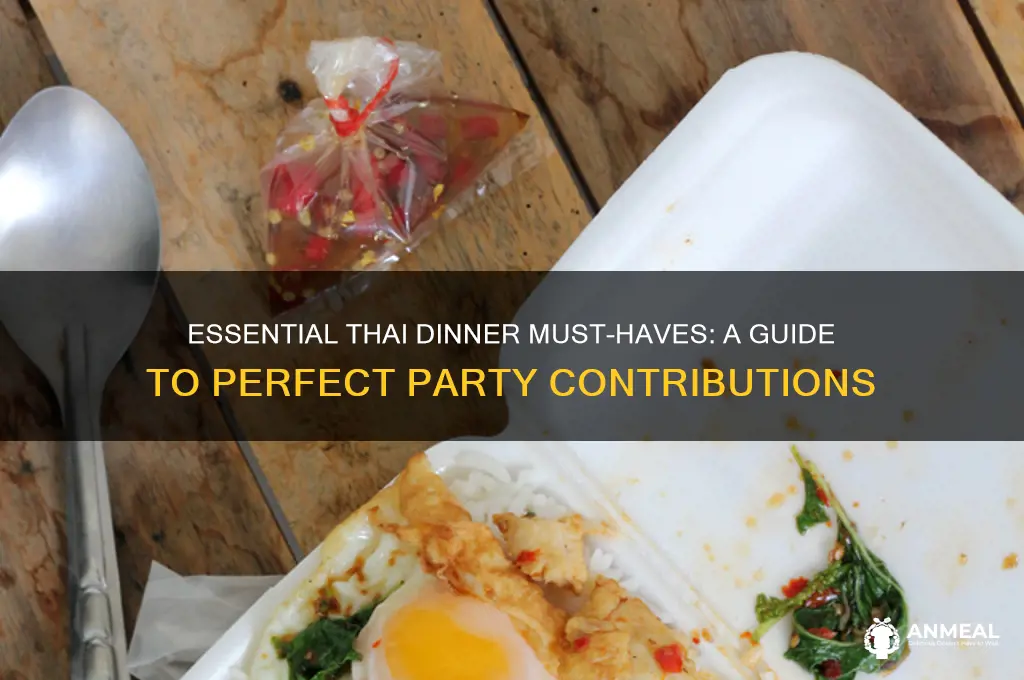 what to bring to a thai dinner