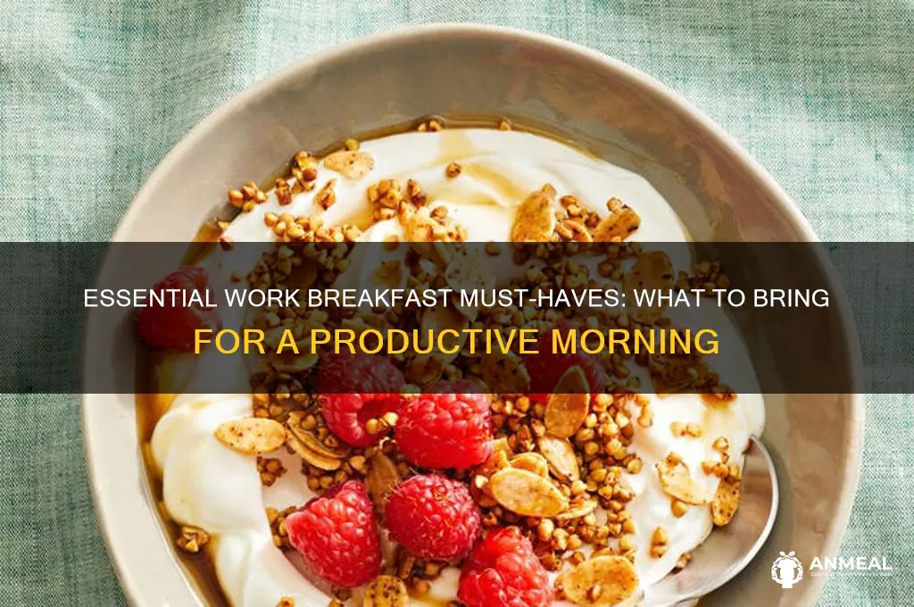 what to bring to a work breakfast