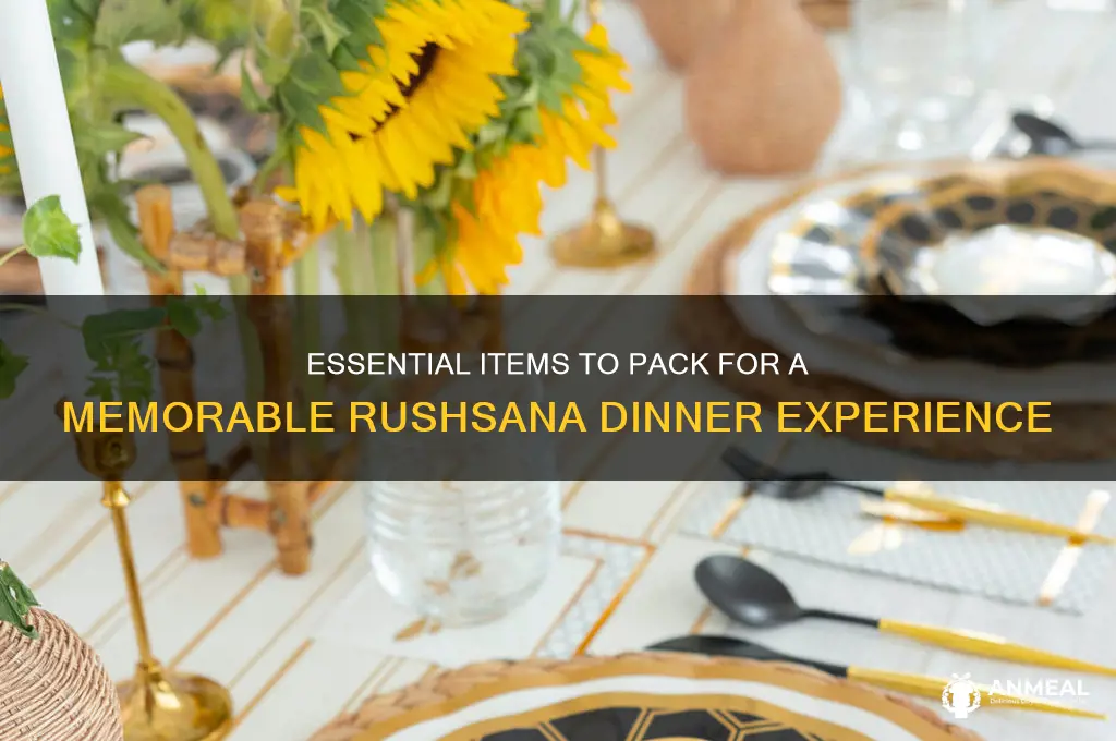 what to bring to rushsana dinner