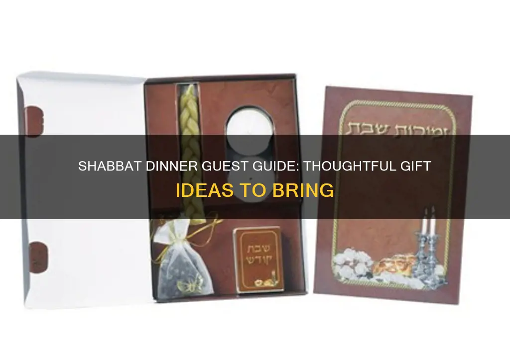 what to bring to shabbat dinner as a guest