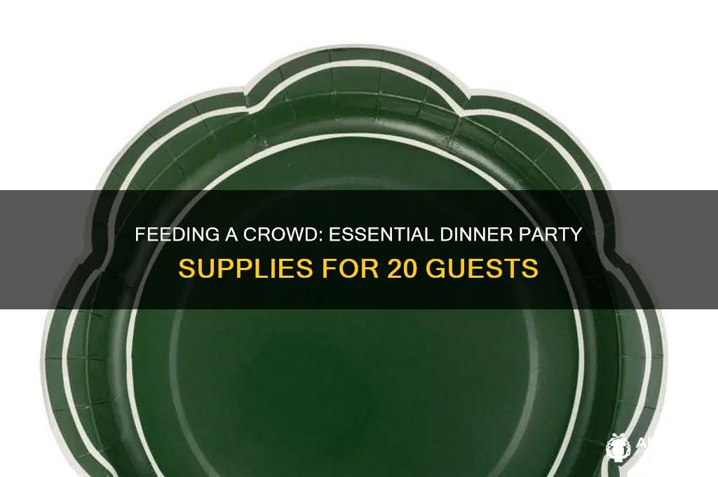 what to buy to treat 20 people for dinner