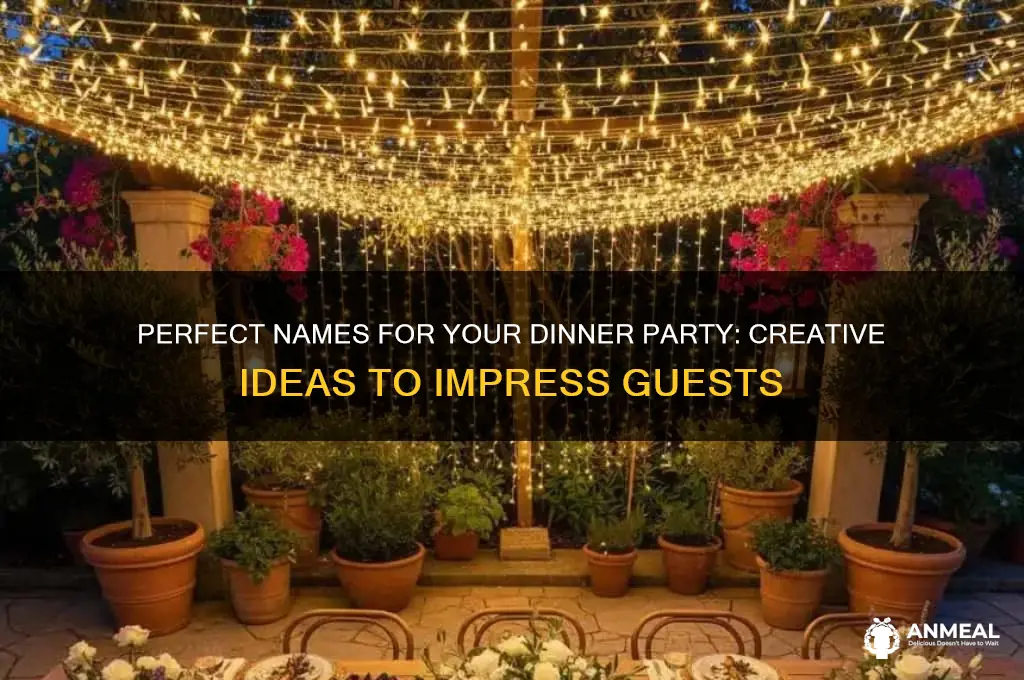 what to call a dinner party
