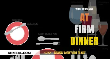 Mastering Firm Dinners: Key Topics to Discuss and Avoid