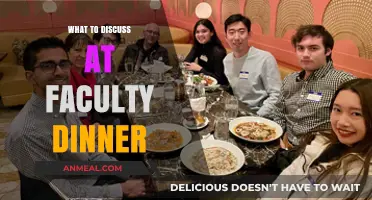 Engaging Faculty Dinner Conversations: Topics to Inspire and Connect