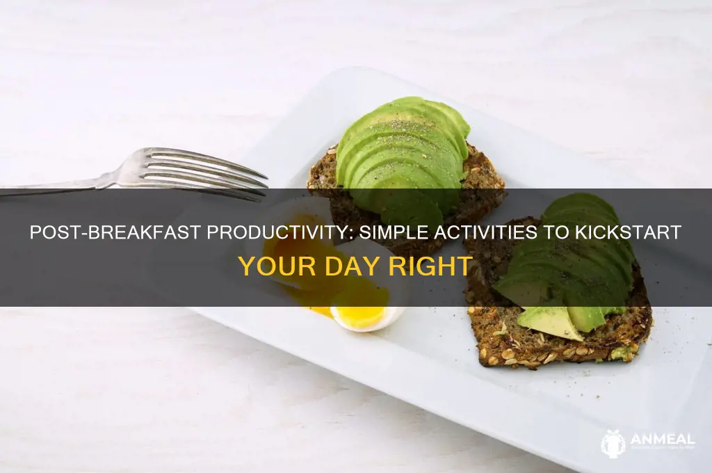 what to do after breakfast