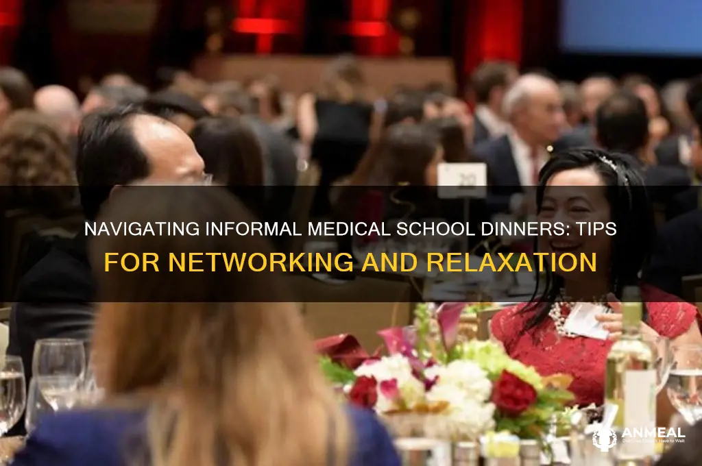 what to do at informal dinner medical school