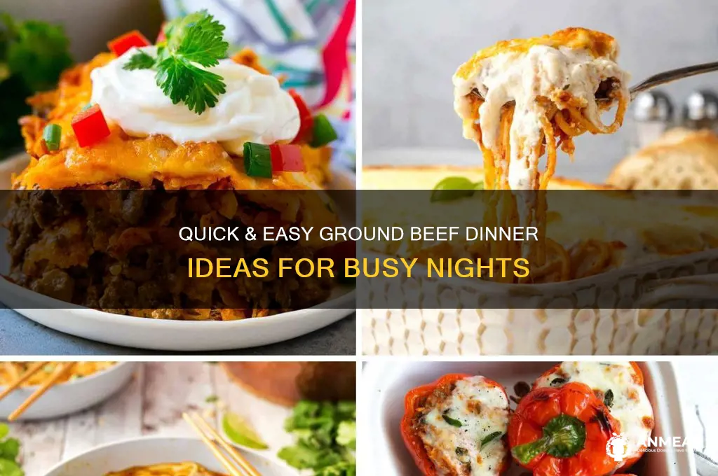 what to do for dinner with ground beef