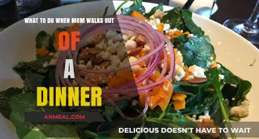 Handling the Moment: When Mom Abruptly Leaves Dinner