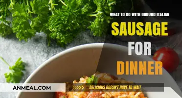 Delicious Dinner Ideas Using Ground Italian Sausage Tonight