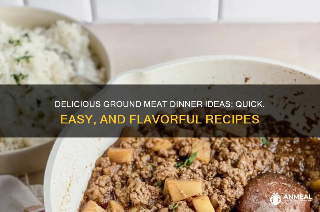 what to do with ground meat for dinner