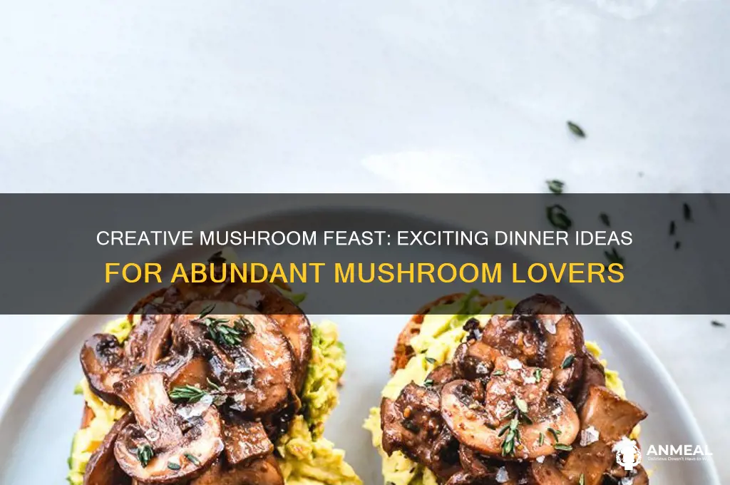 what to do with lots of mushrooms for dinner