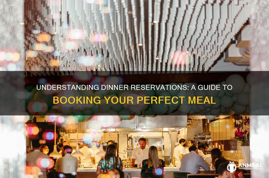 what to do you mean by dinner reservations