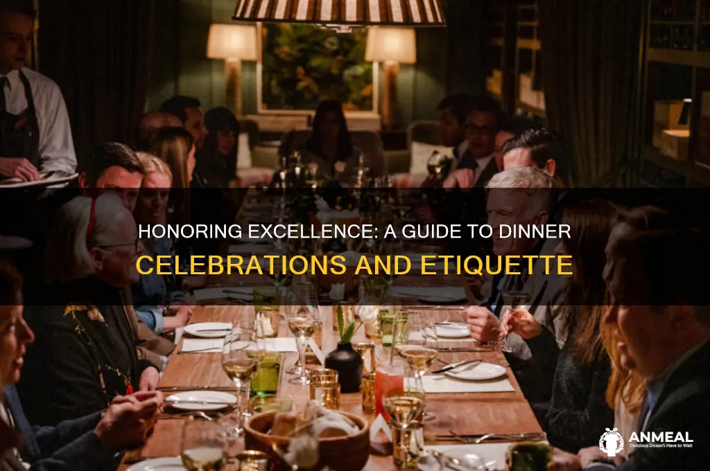 what to expect from dinner honoring someone