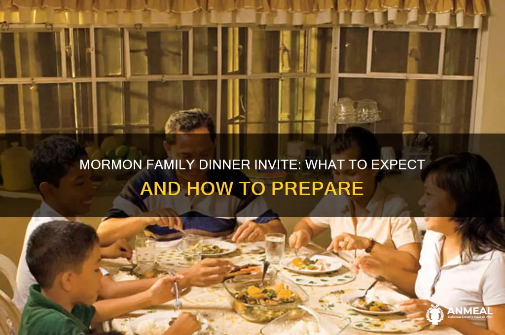 what to expect if invited to morman family dinner