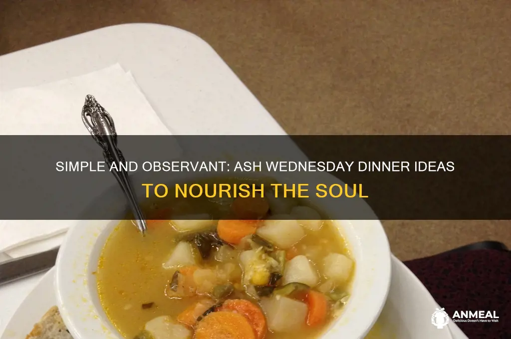 what to fix for dinner on ash wednesday
