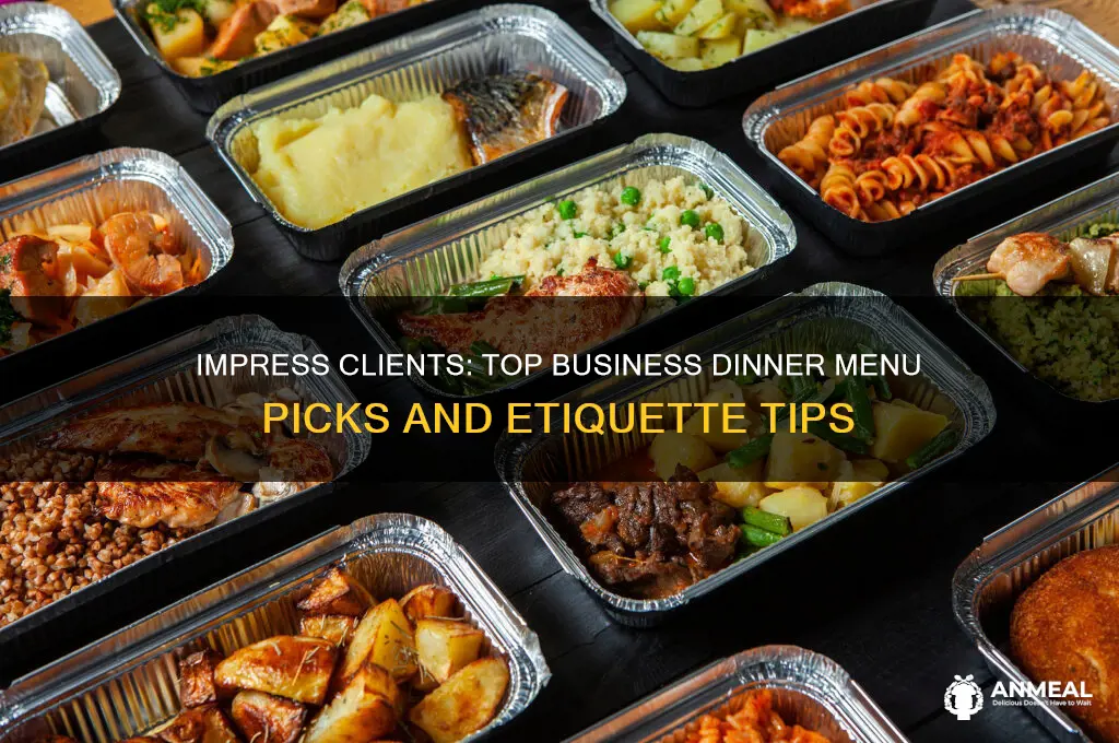 what to get at a business dinner
