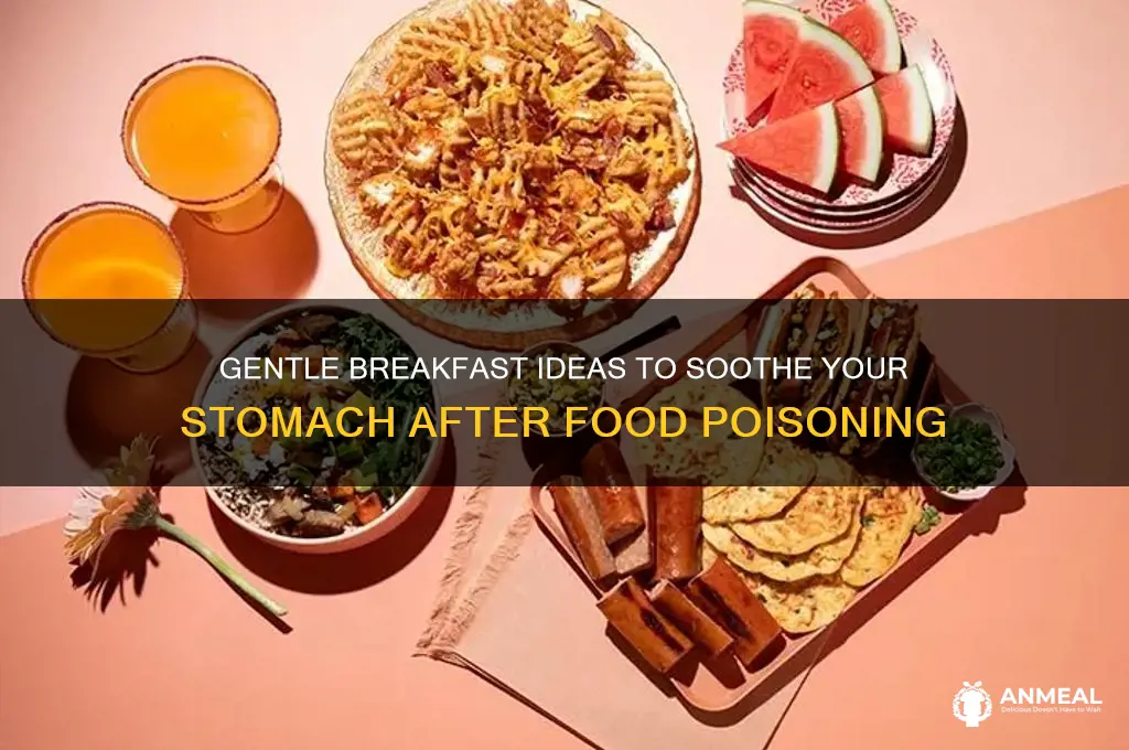 what to have for breakfast after food poisoning