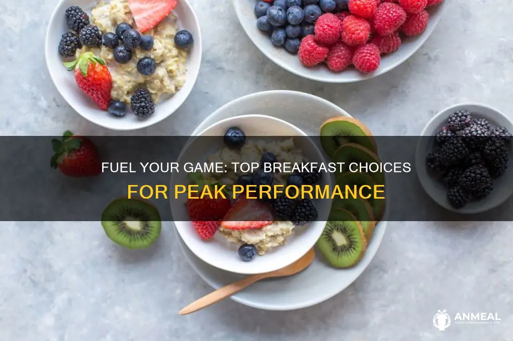 what to have for breakfast before a game