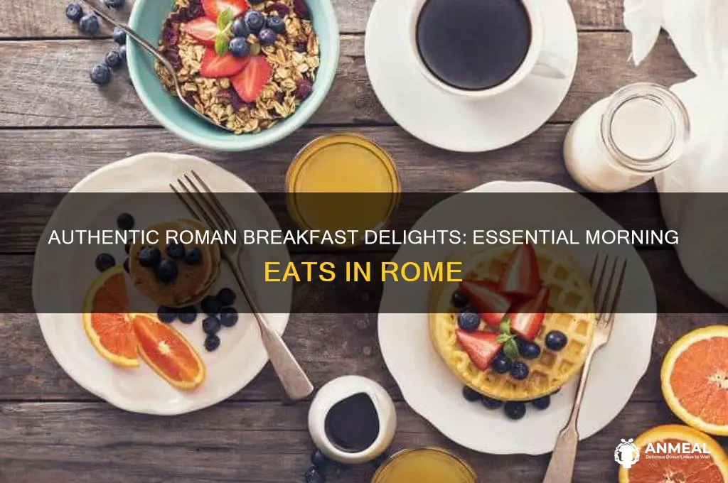 what to have for breakfast in rome