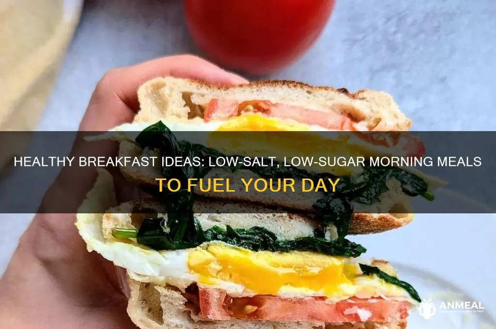 what to have for breakfast with low salt and sugar