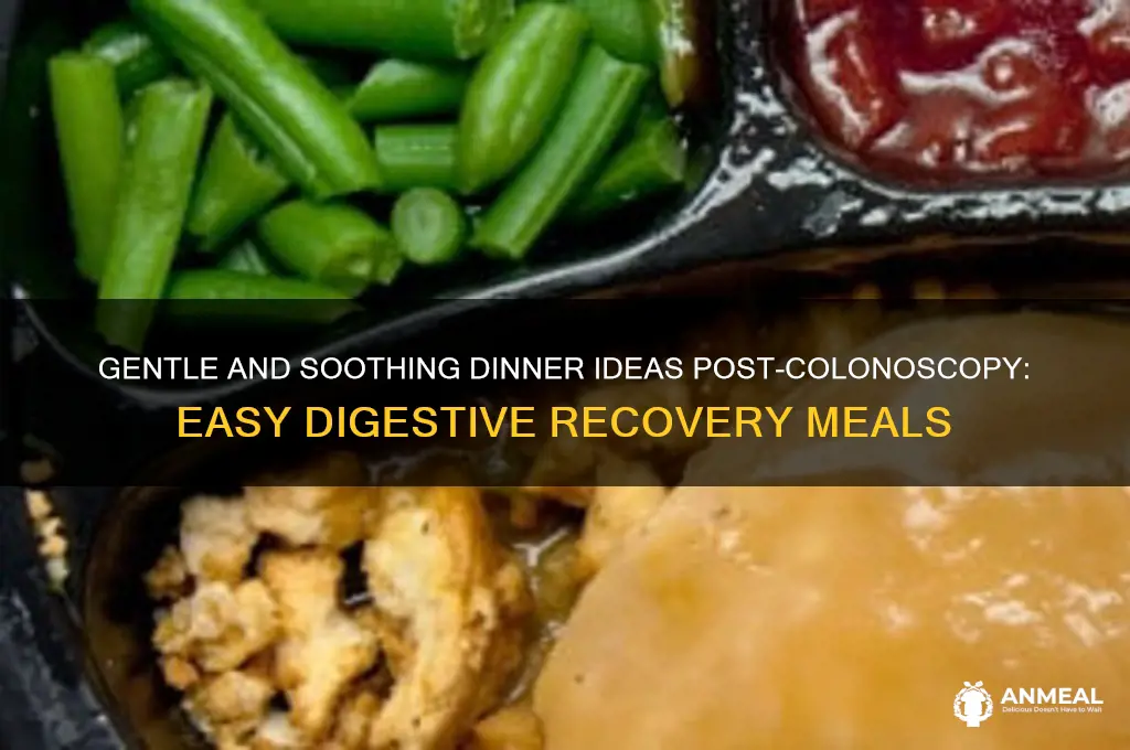 what to have for dinner after colonoscopy