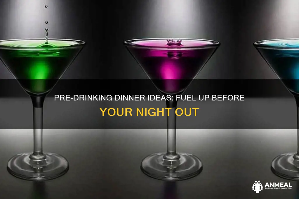 what to have for dinner before you drink