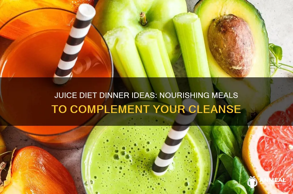 what to have for dinner on a juice diey
