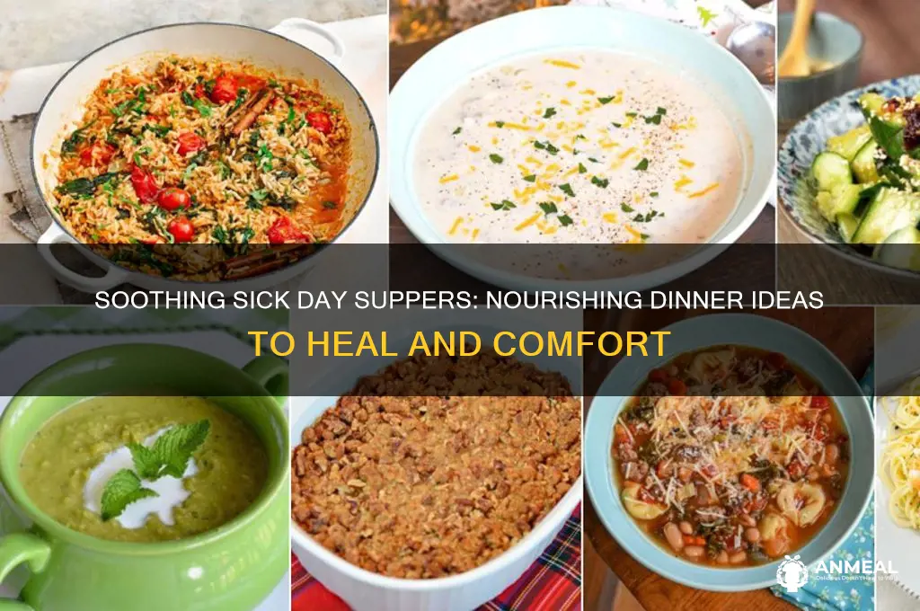 what to have for dinner when sick