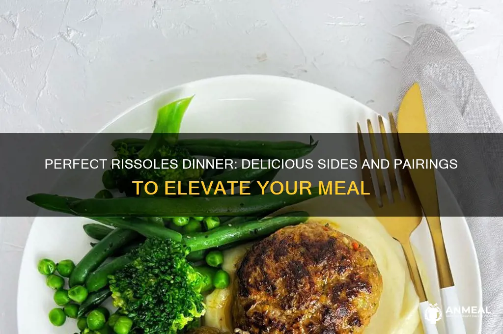 what to have with rissoles for dinner