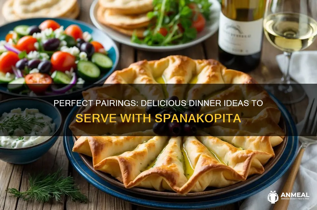 what to have with spanakopita for dinner