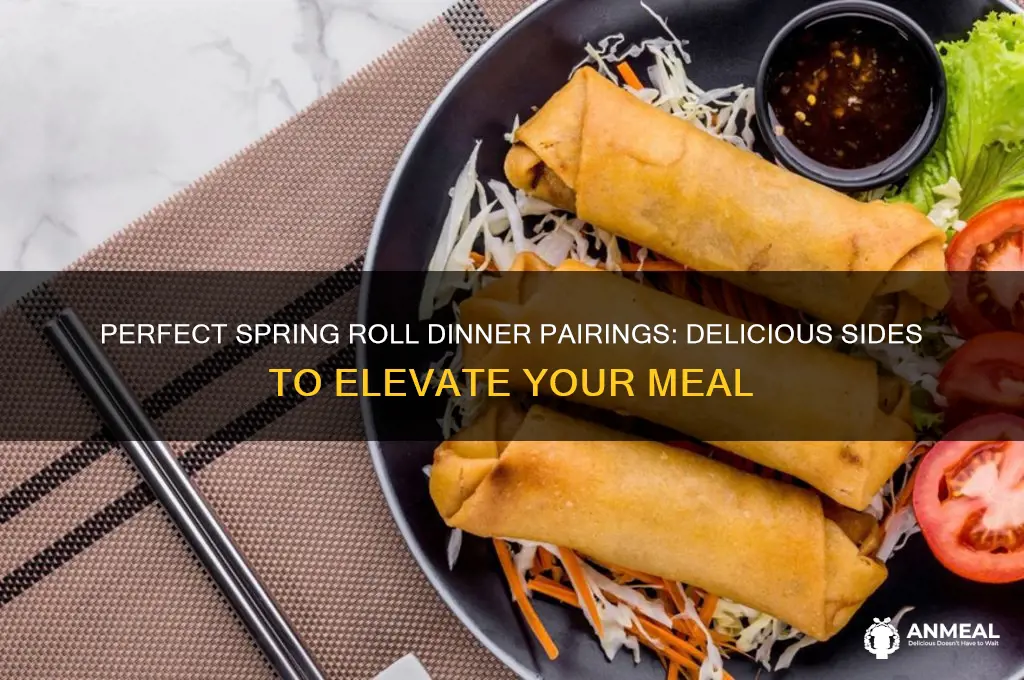what to have with spring rolls for dinner