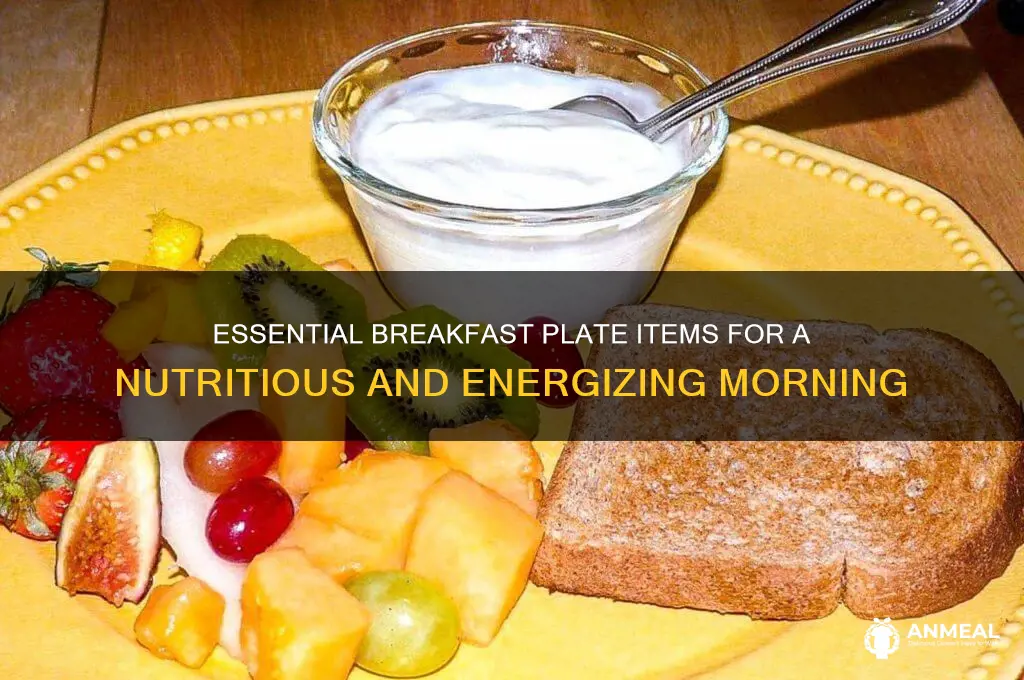 what to items have on your breakfast plate