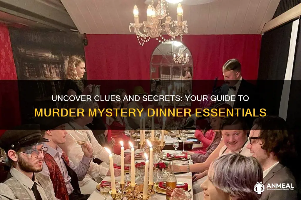 what to look for at murder mystery dinner