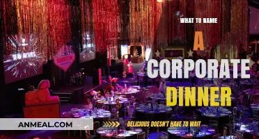 Creative Corporate Dinner Naming Ideas to Impress and Engage Guests