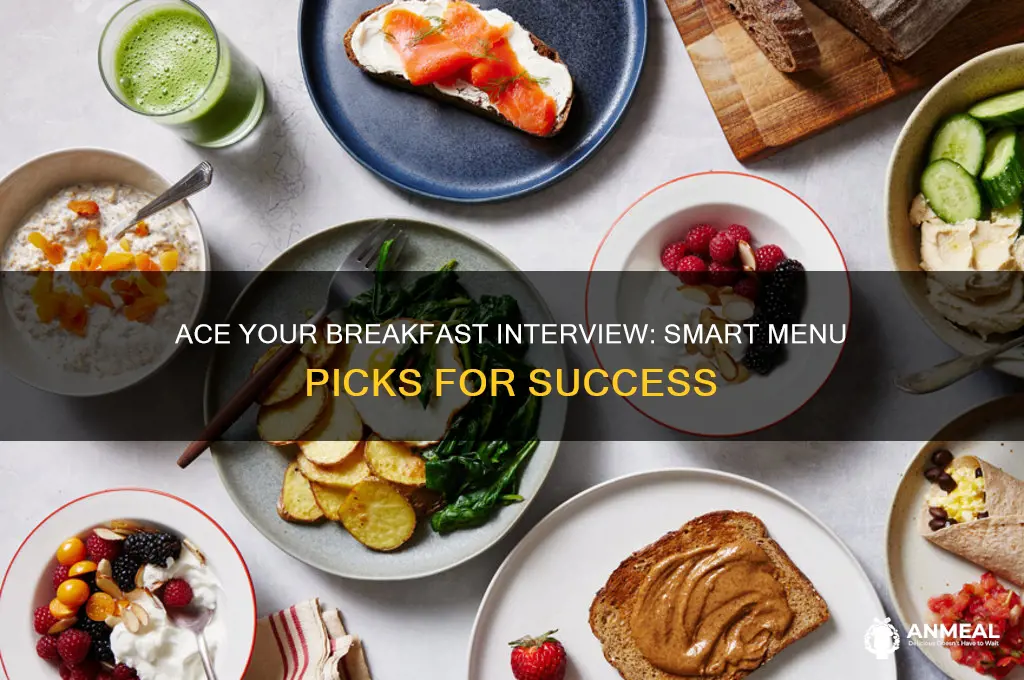 what to order at a breakfast interview