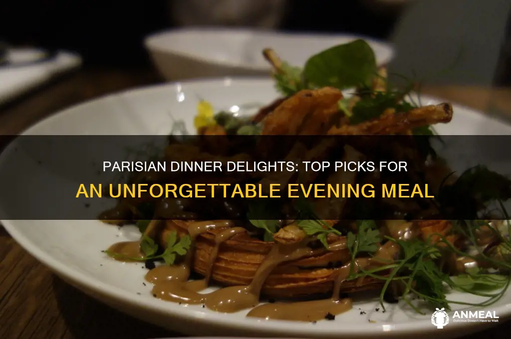 what to order for dinner in paris