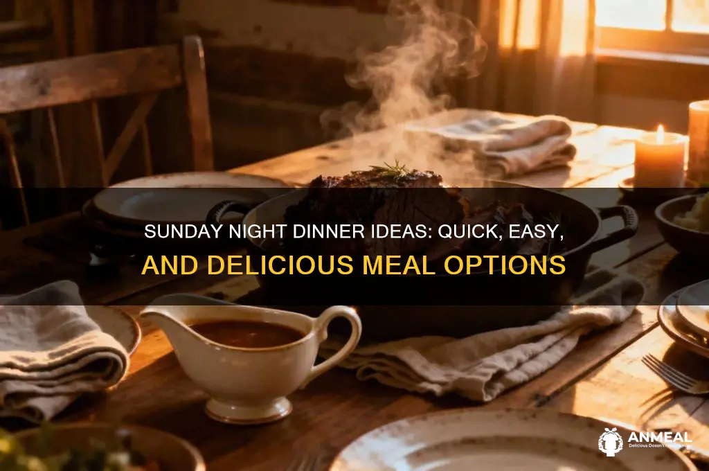 what to order for dinner sunday night