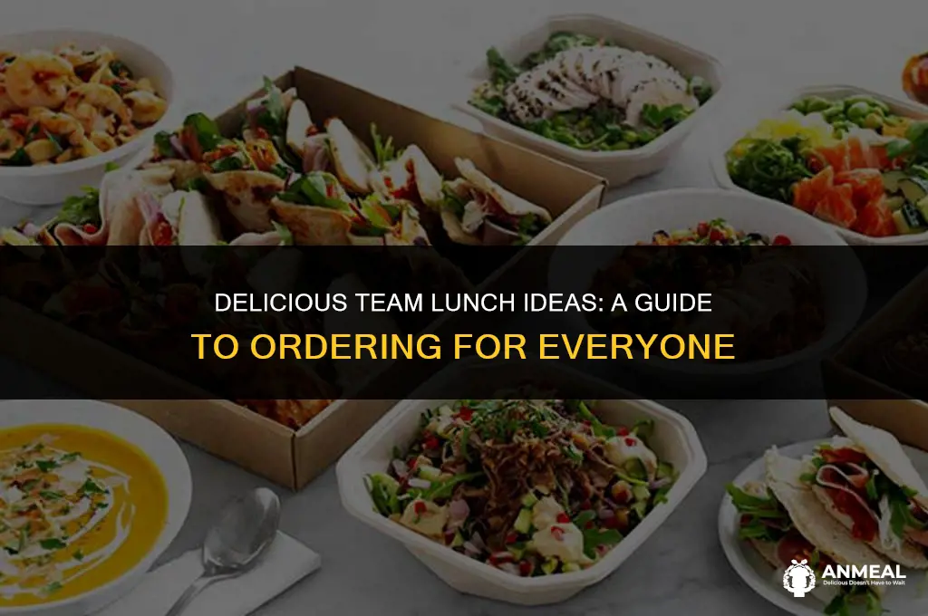 what to order for team lunch