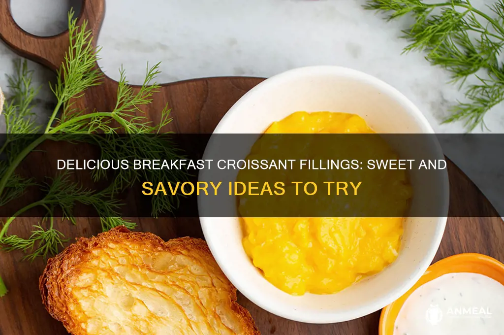 what to put in a croissant for breakfast